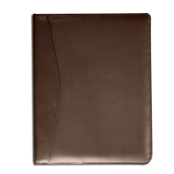 dacasso Chocolate Brown Leather Standard Padfolio