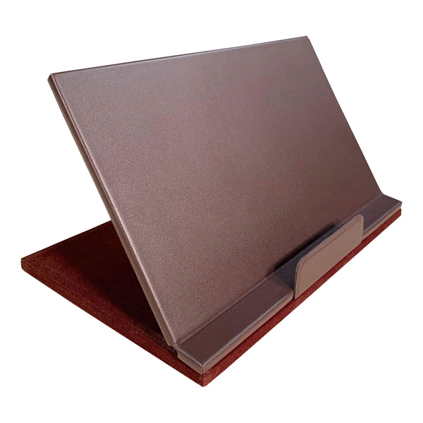 Dacasso Chocolate Brown Leather Tablet Stand