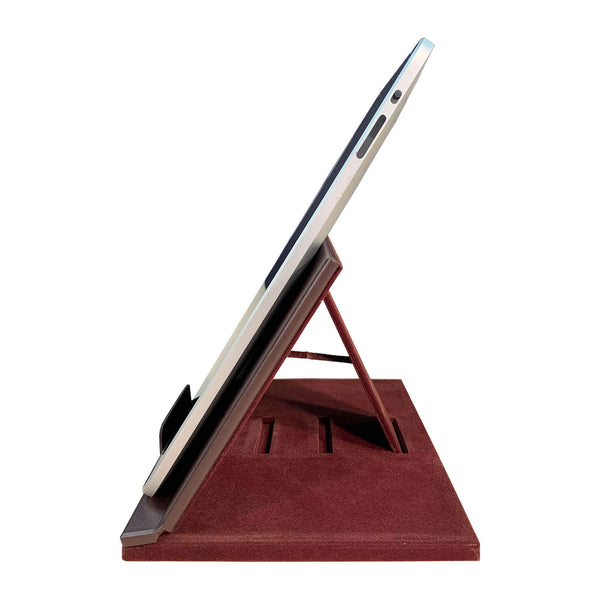 Dacasso Chocolate Brown Leather Tablet Stand