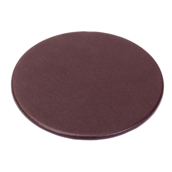 dacasso Chocolate Brown Leatherette Coaster
