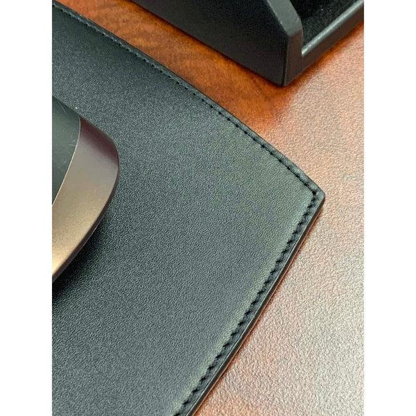 Dacasso Classic Black Leather Mouse Pad