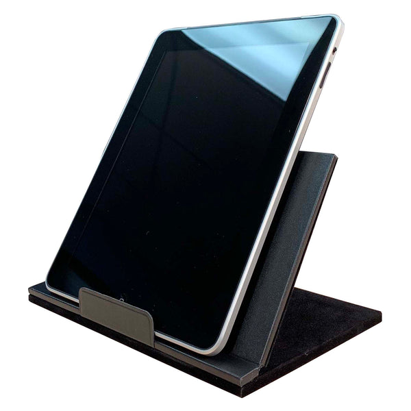 dacasso Classic Black Leather Tablet Stand