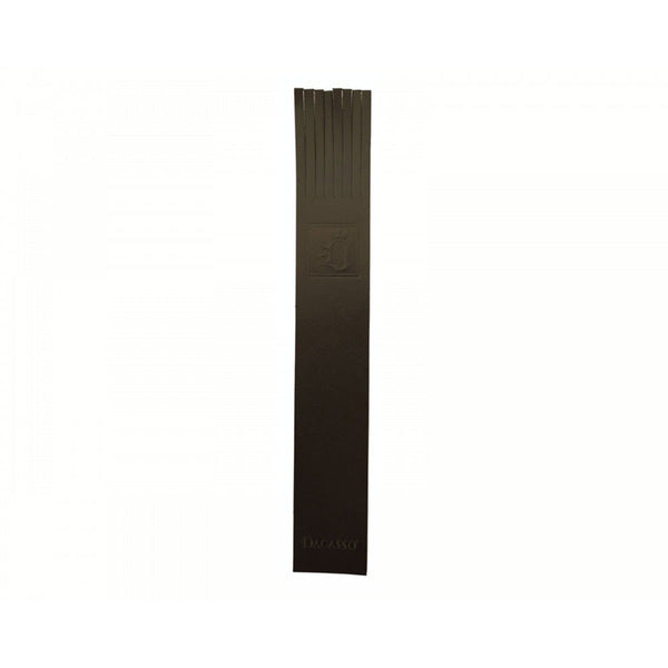 dacasso Custom Top-Grain Leather Bookmark - Black