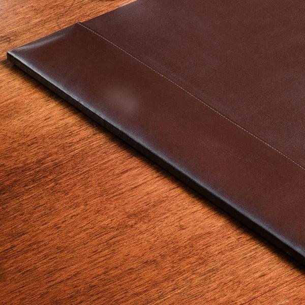 Dacasso Dark Brown Bonded Leather 30" X 18" Desk Pad
