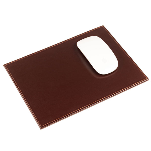 dacasso Dark Brown Bonded Leather Mouse Pad