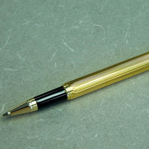 Dacasso Gold Ribbed Pen