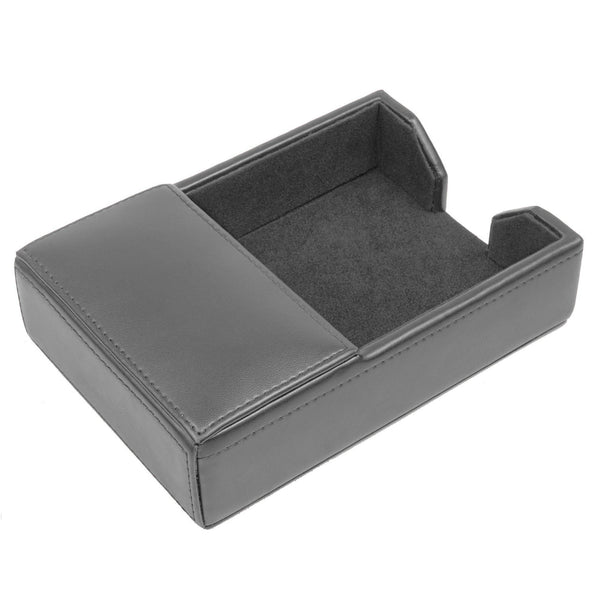 Dacasso Gray Bonded Leather Memo Holder