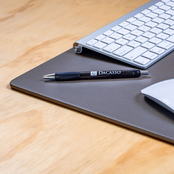 Dacasso Gray Leatherette 22" X 14" Conference Pad