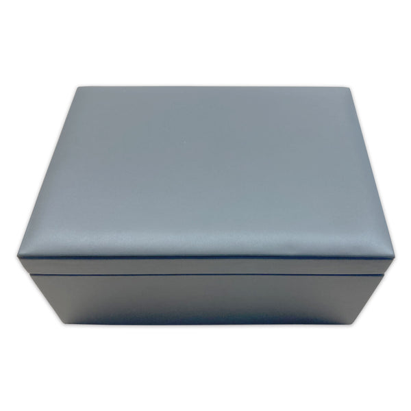 Dacasso Gray Leatherette Lidded Box