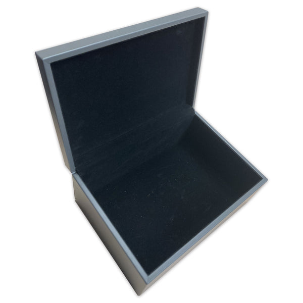 Dacasso Gray Leatherette Lidded Box