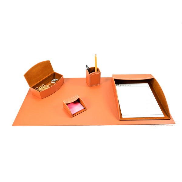 dacasso Home/Office 5pc Desk Accessory Set - Tan