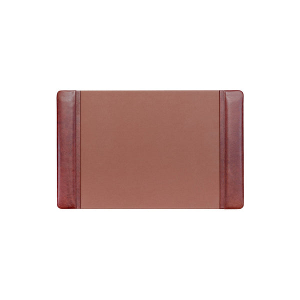 dacasso Mocha Leather 22" x 14" Side-Rail Desk Pad