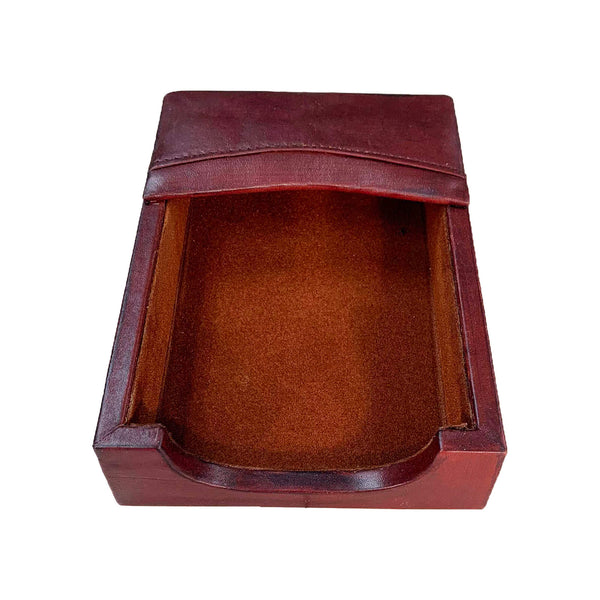 Dacasso Mocha Leather 4 X 6 Memo Holder