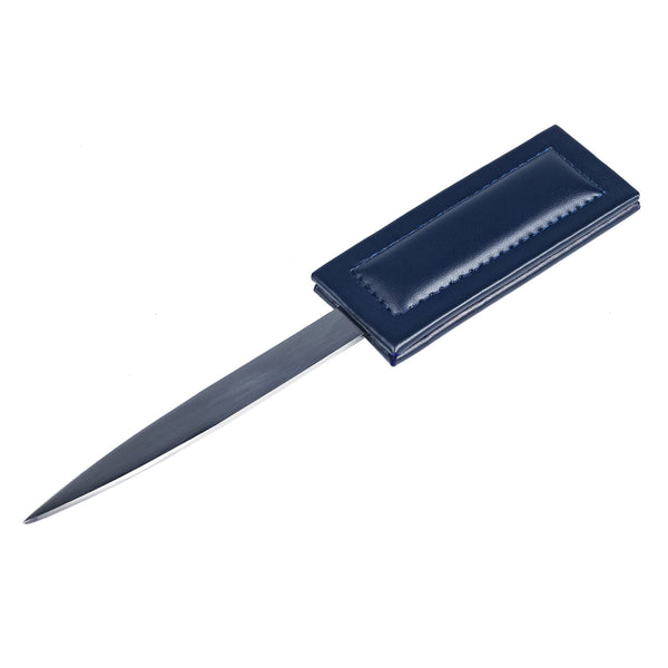 Dacasso Navy Blue Bonded Leather Letter Opener