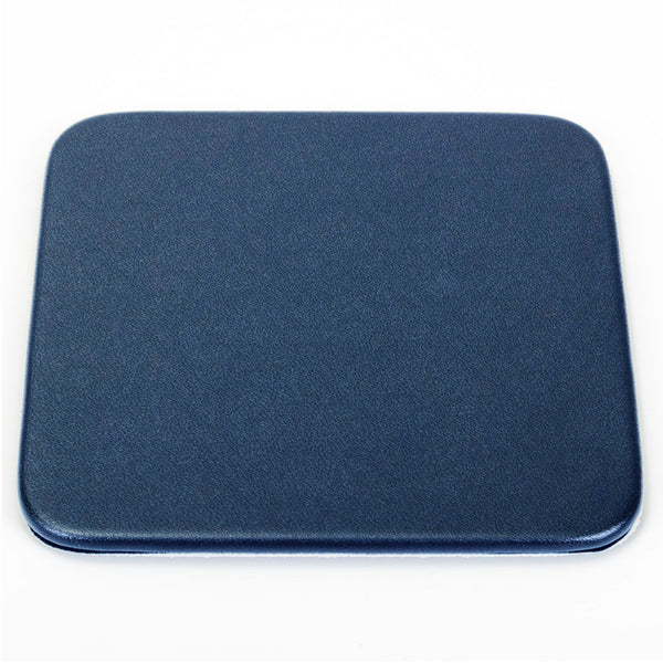 Dacasso Navy Blue Leatherette Square Coaster