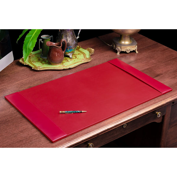 Dacasso Red Bonded Leather Desk Pad 30 X 18