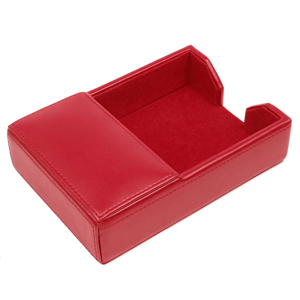 Dacasso Red Bonded Leather Memo Holder