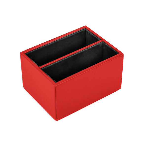 dacasso Red Leather 10pc Coaster Holder