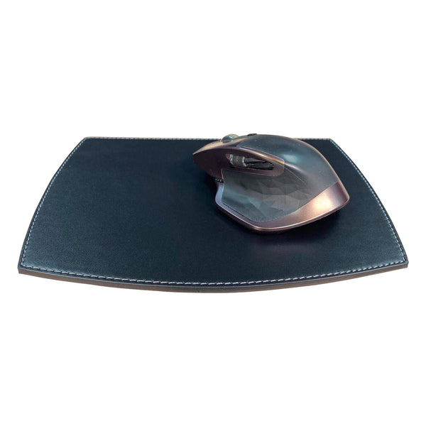 Dacasso Rustic Black Leather Mouse Pad
