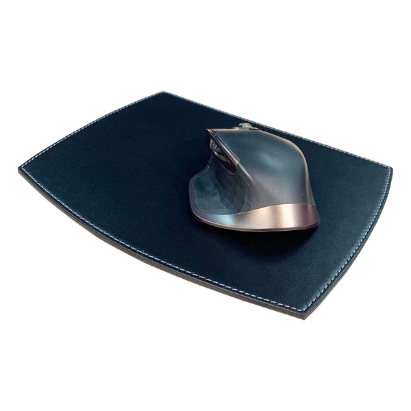 dacasso Rustic Black Leather Mouse Pad