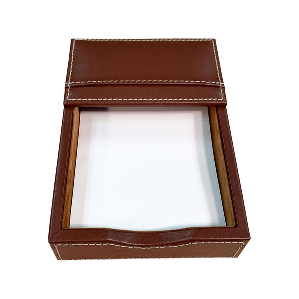 Dacasso Rustic Brown Leather 4" X 6" Memo Holder