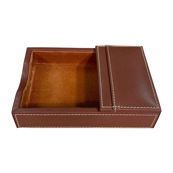 Dacasso Rustic Brown Leather 4" X 6" Memo Holder