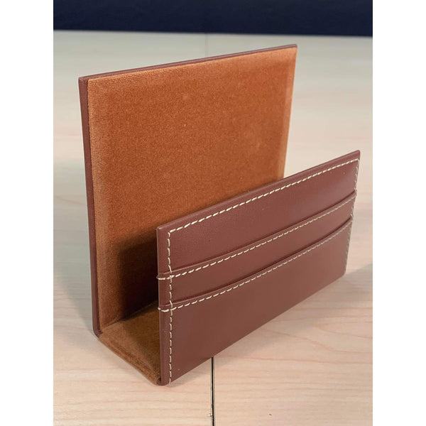 Dacasso Rustic Brown Leather Letter Holder