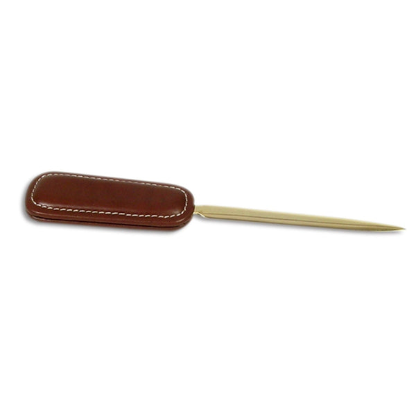 dacasso Rustic Brown Leather Letter Opener