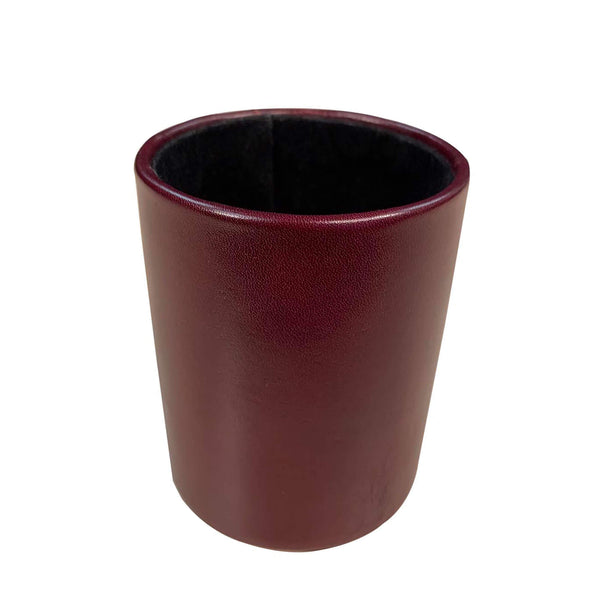 Dacasso Two-Tone Leather Round Pencil Cup