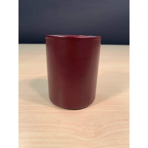 Dacasso Two-Tone Leather Round Pencil Cup