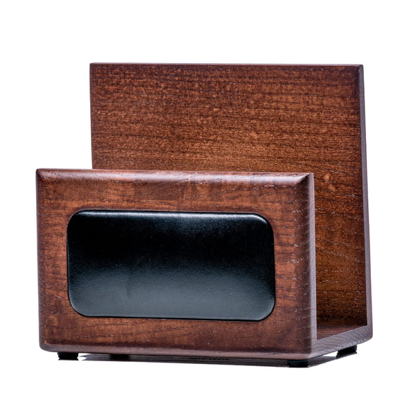 Dacasso Walnut & Leather Letter Holder