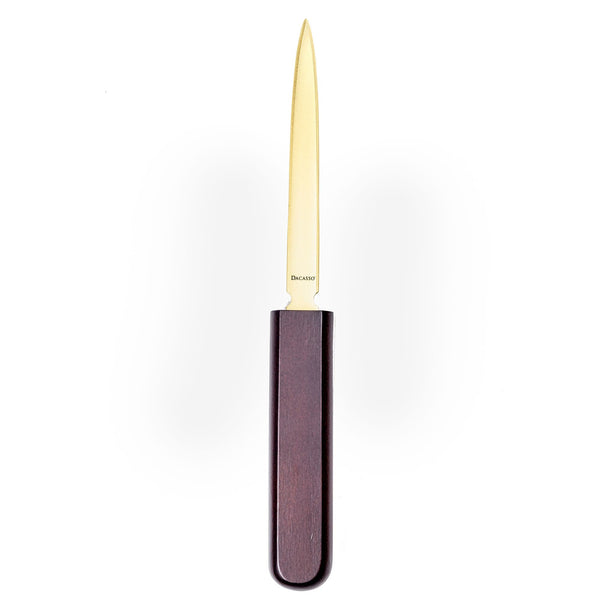 dacasso Walnut & Leather Letter Opener