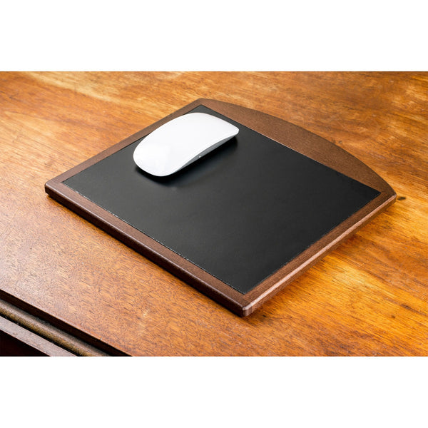 Dacasso Walnut & Leather Mouse Pad