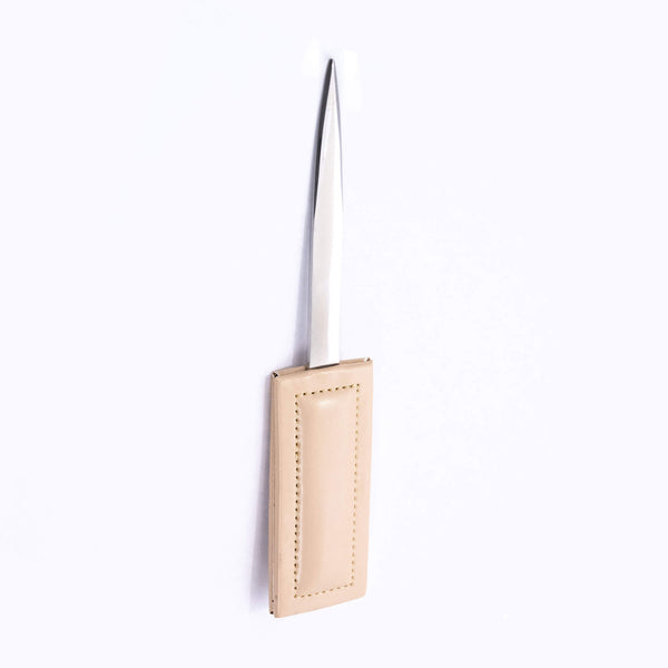 Dacasso White Latte Bonded Leather Letter Opener