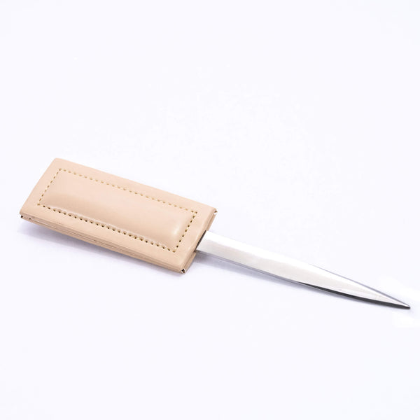 dacasso White Latte Bonded Leather Letter Opener