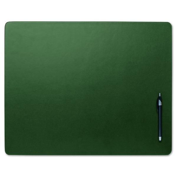 dacasso Dark Green Leather 20" x 16" Conference Table Pad