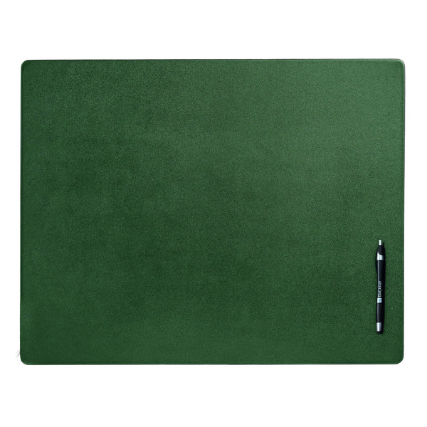 dacasso Dark Green Leather 24" x 19" Desk Mat without Rails