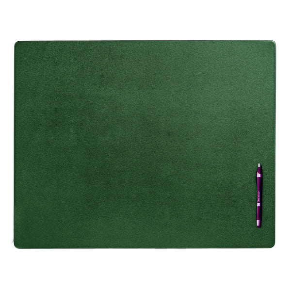 dacasso Dark Green Leatherette Desk Pad w/out Rails 24 x 19