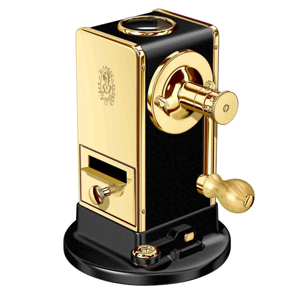 dacasso El Casco 23 Kt Gold And Black Pencil Sharpener With Base /side Load