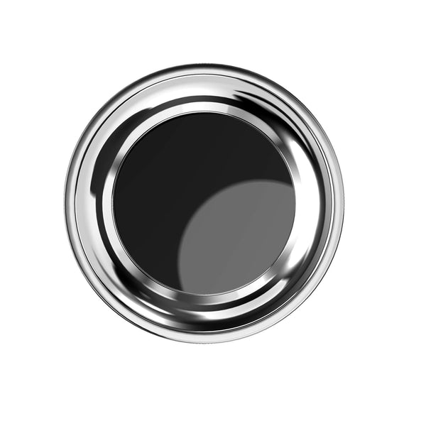 Dacasso El Casco Chrome And Black Magnetic Paper Clip Pot