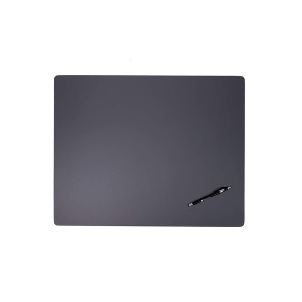 dacasso Gray Leather 24" x 19" Desk Mat without Rails