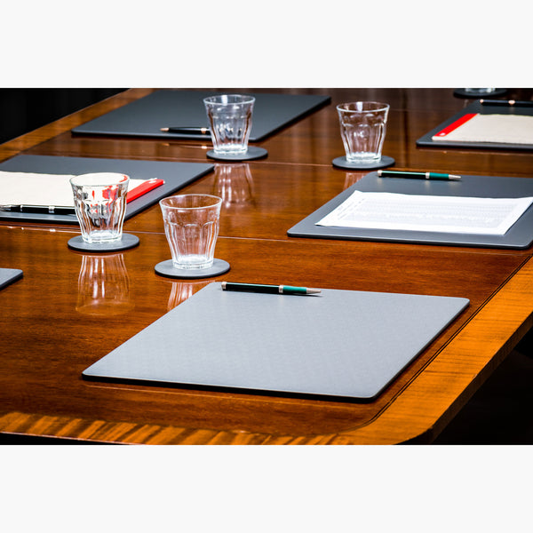 Dacasso Gray Leatherette 17 X 14 Conference Table Pad