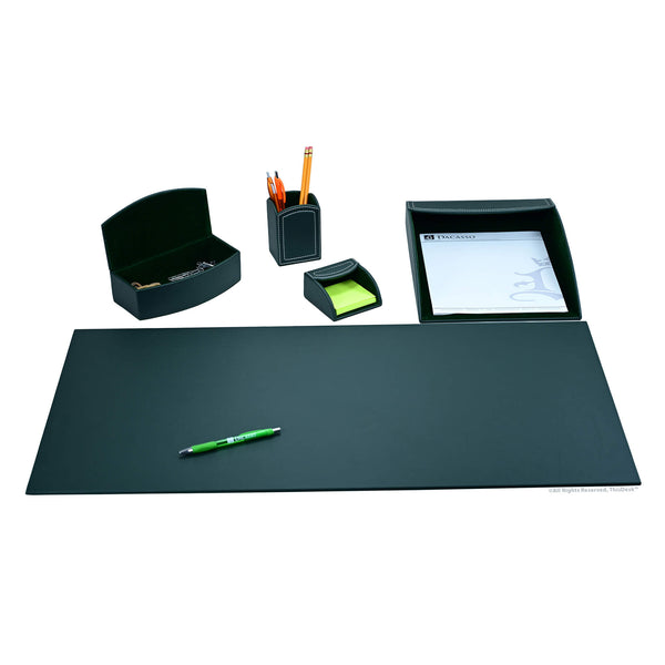 Dacasso Home/Office 5pc Desk Accessory Set - Forest Green