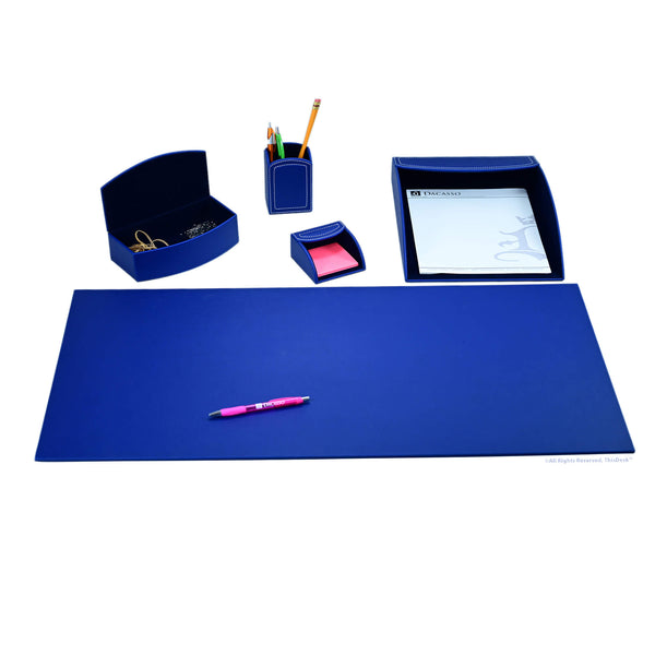 Dacasso Home/Office 5pc Desk Accessory Set - Royal Blue