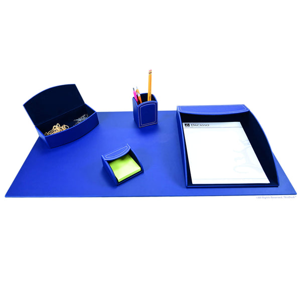 dacasso Home/Office 5pc Desk Accessory Set - Royal Blue
