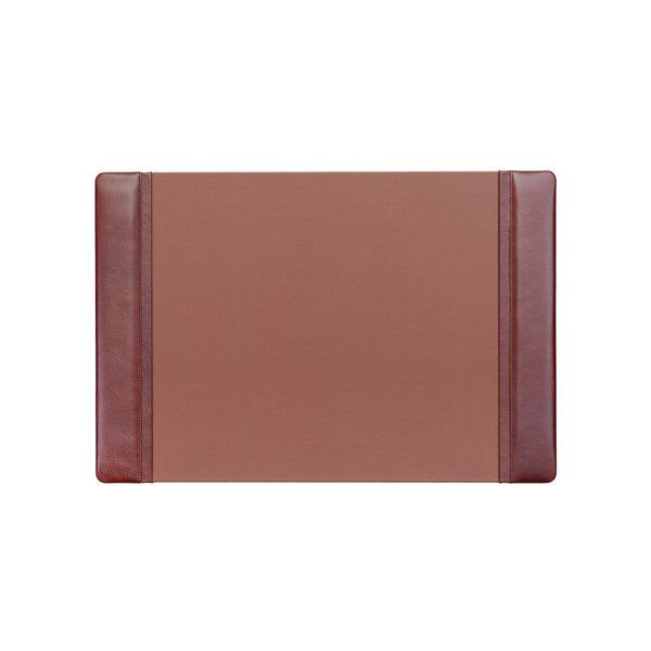 dacasso Mocha Leather 25.5" x 17.25" Side-Rail Desk Pad