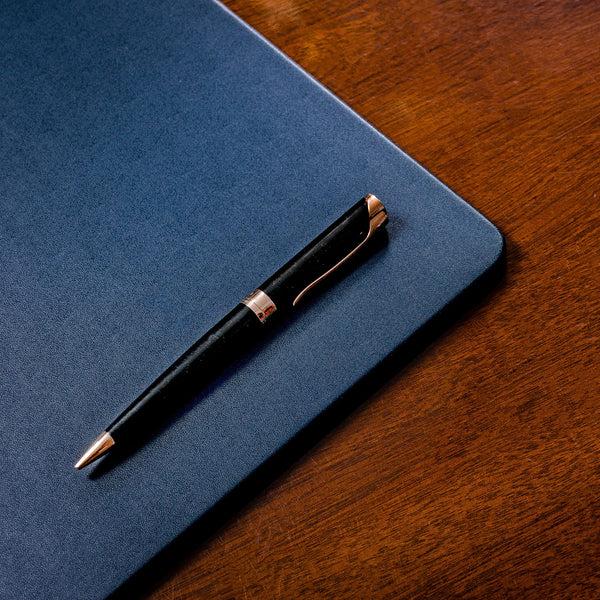 Dacasso Navy Blue Leatherette 17 X 14 Conference Table Pad