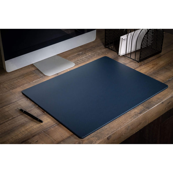 Dacasso Navy Blue Leatherette 20" X 16" Conference Table Pad