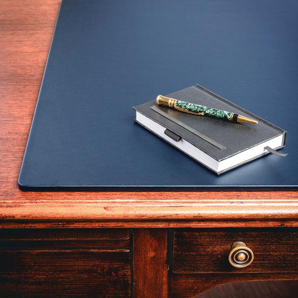 Dacasso Navy Blue Leatherette 22" X 14" Conference Pad