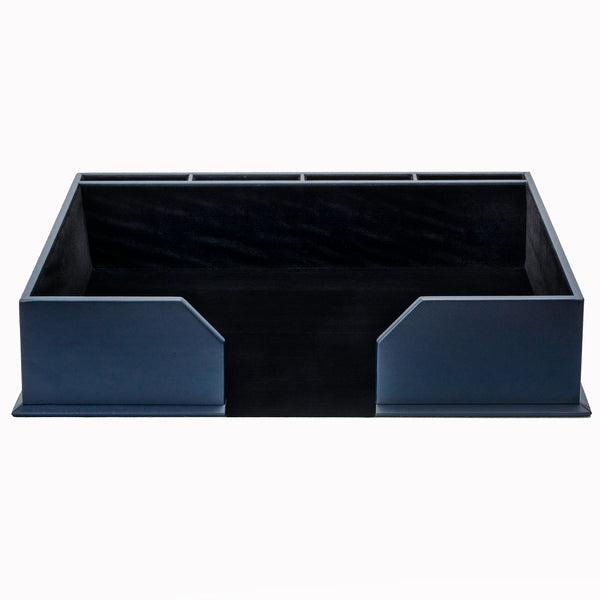 dacasso Navy Blue Leatherette Conference Pad Holder
